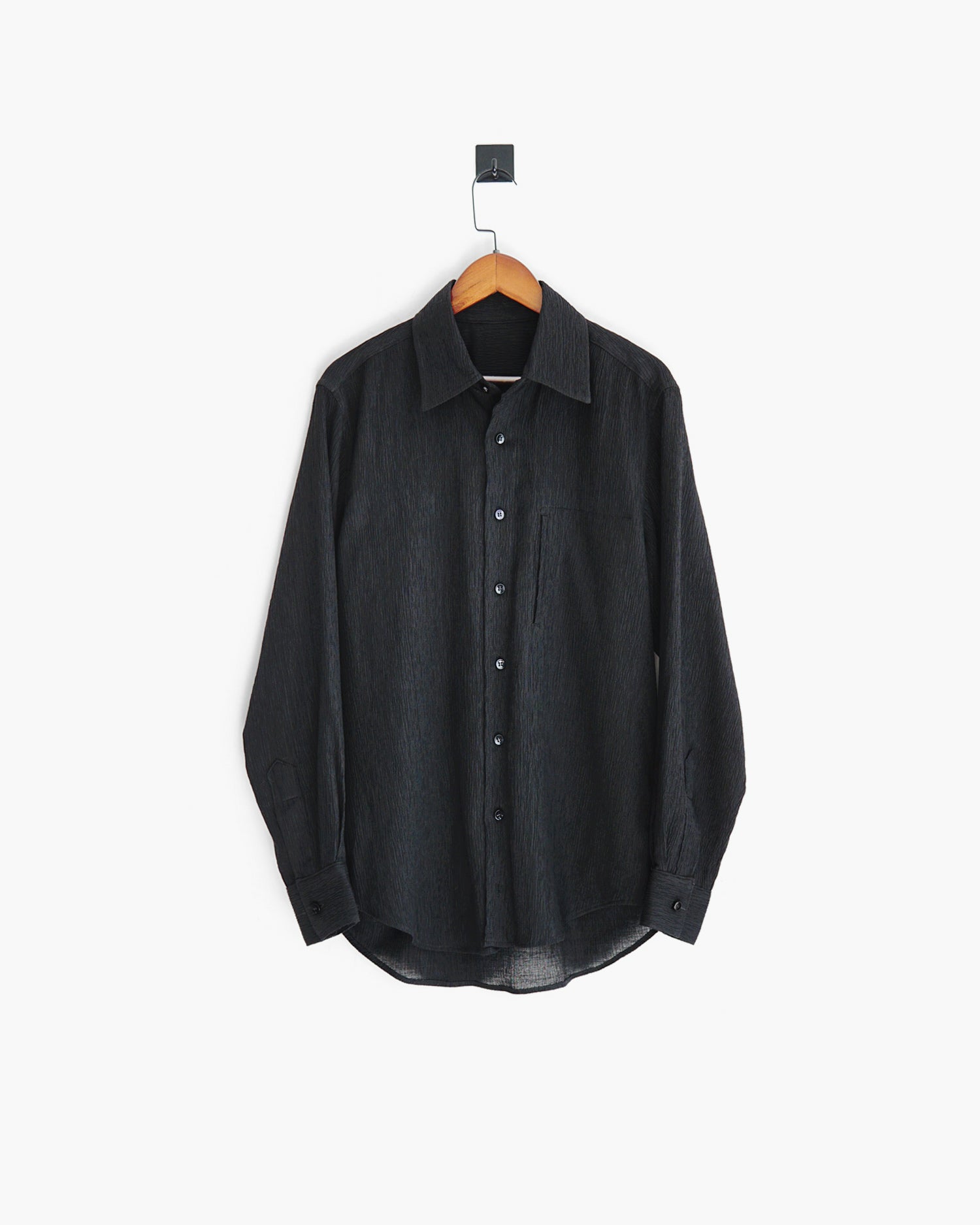 ROSEN-S Long Sleeve Shirt - Textured Cotton