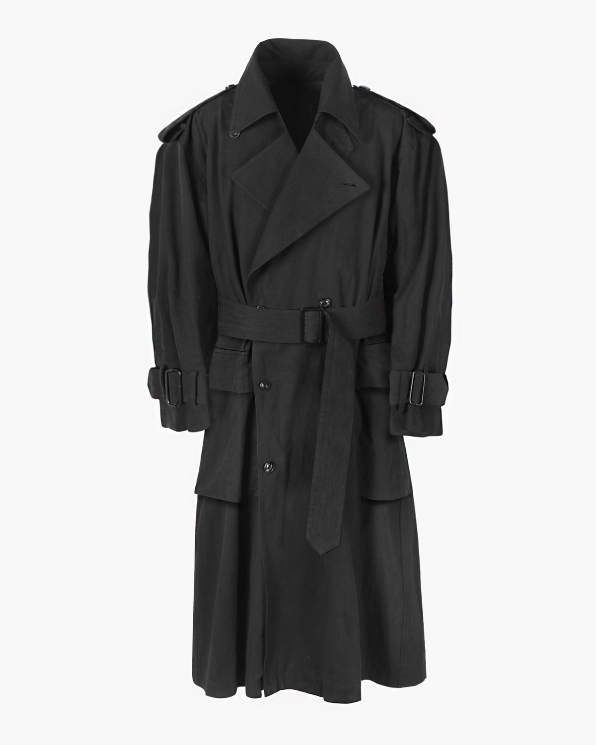 ROSEN Mésa Double-Breasted Coat in Cotton Canvas