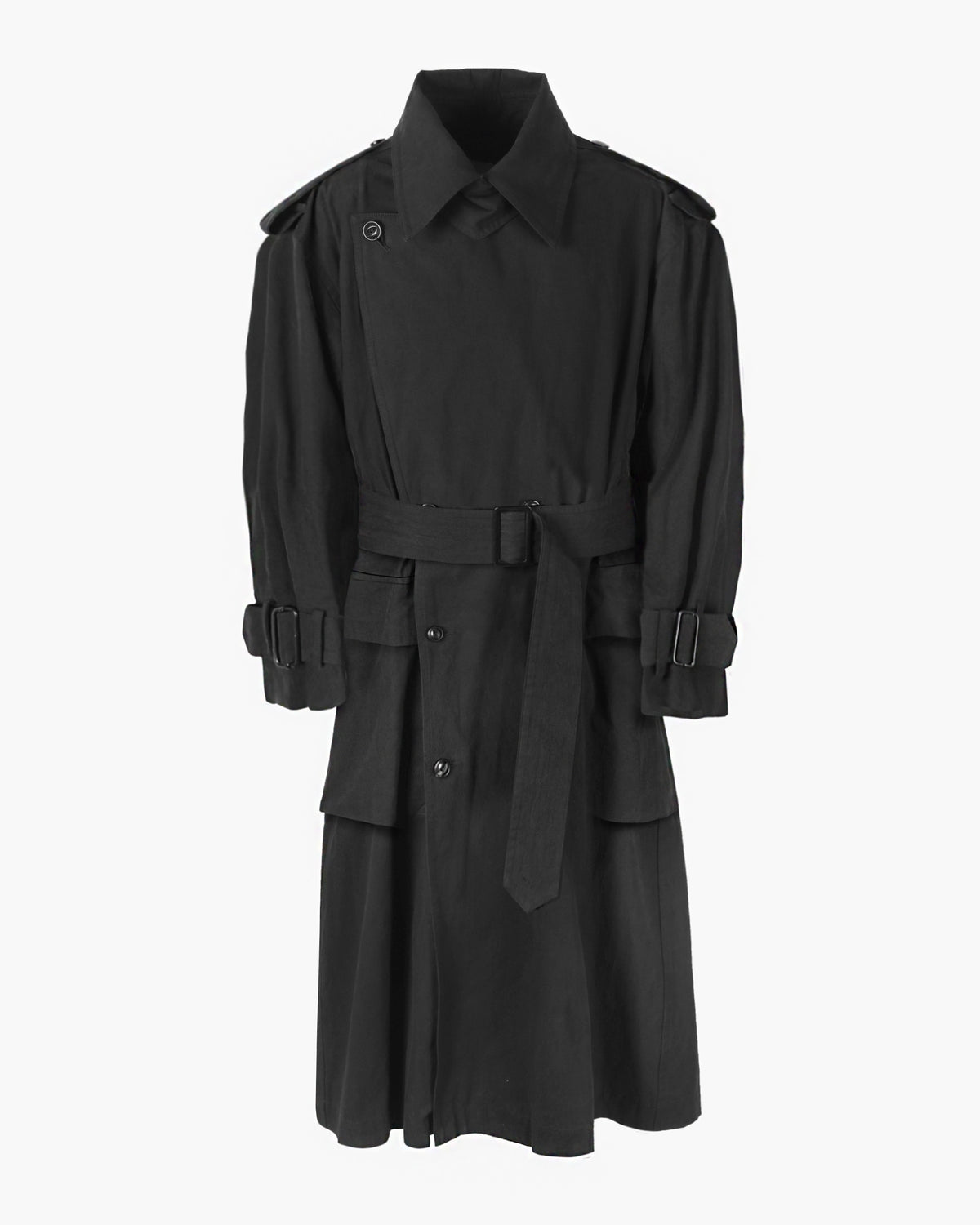 ROSEN Mésa Double-Breasted Coat in Cotton Canvas