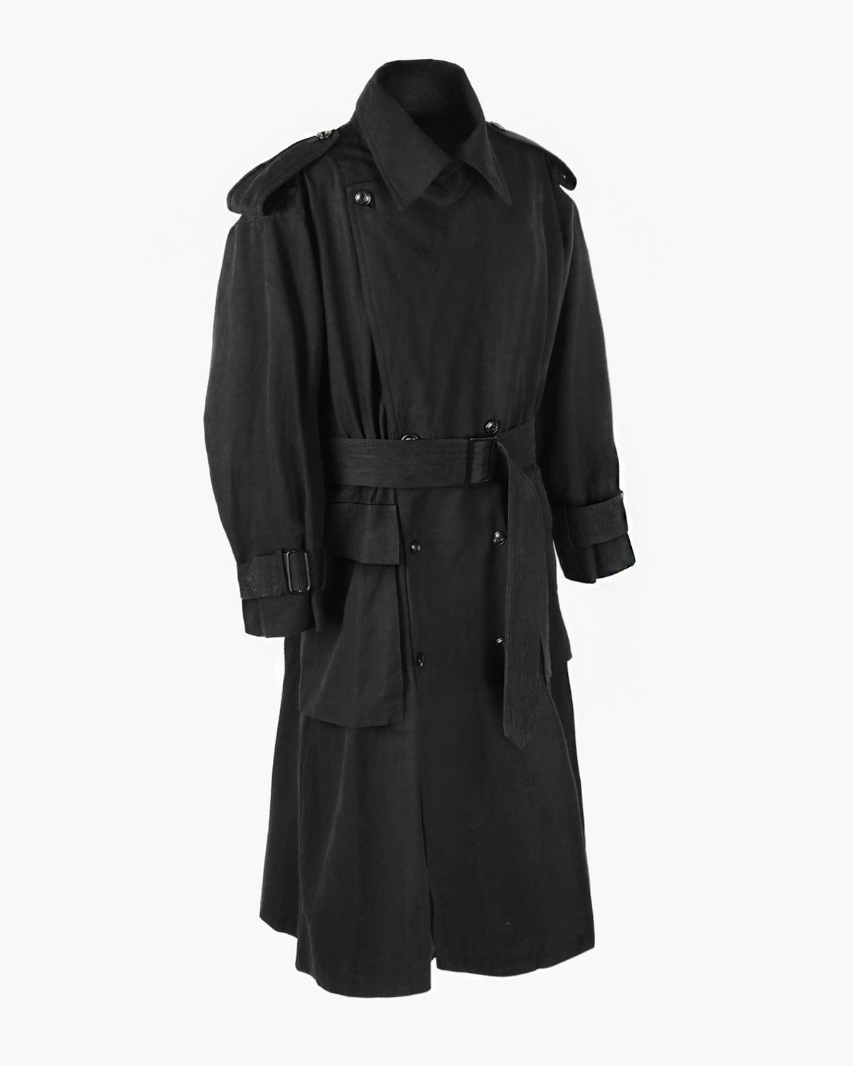 ROSEN Mésa Double-Breasted Coat in Cotton Canvas