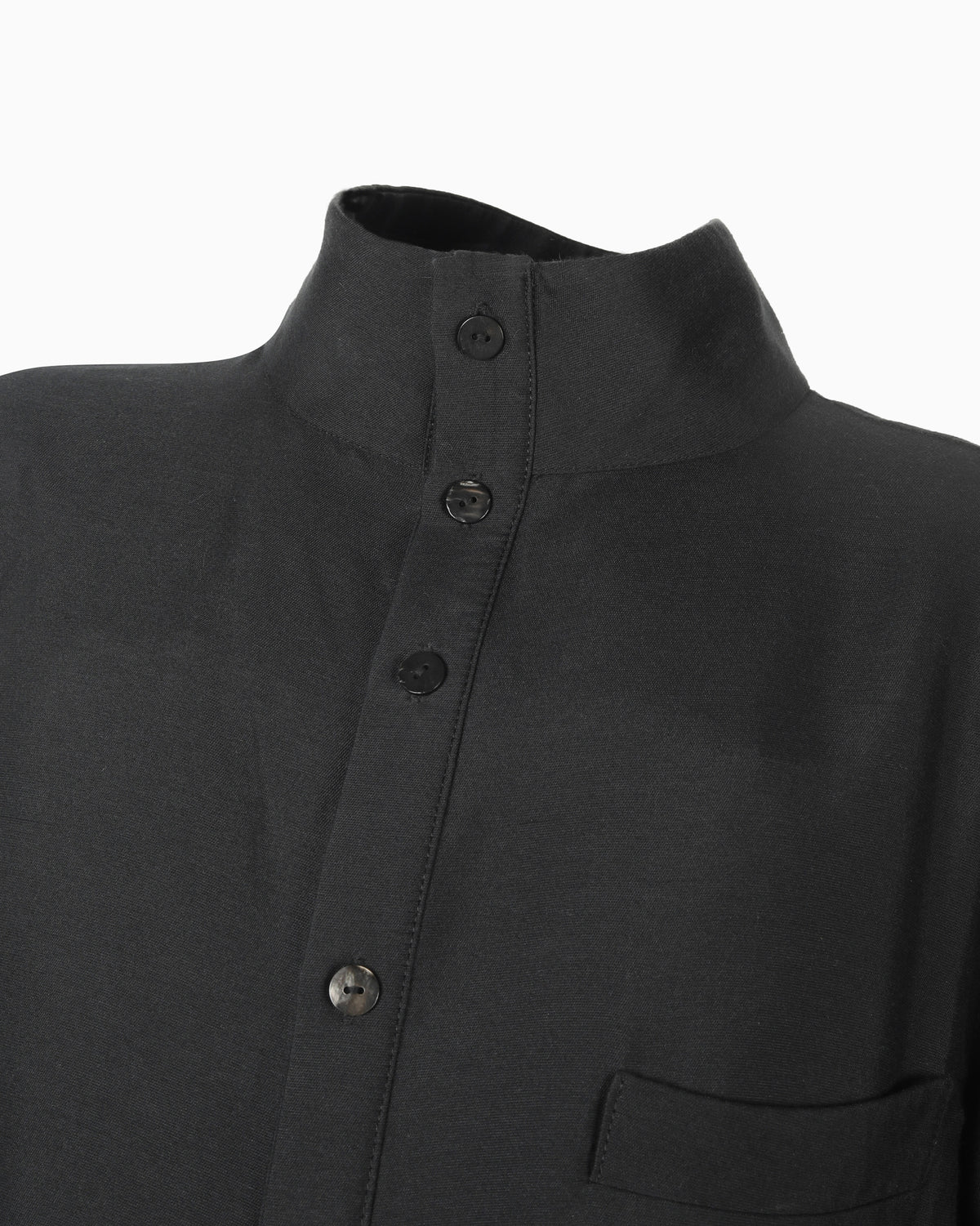 ROSEN Planck Shirt in Silk-Cotton Faille