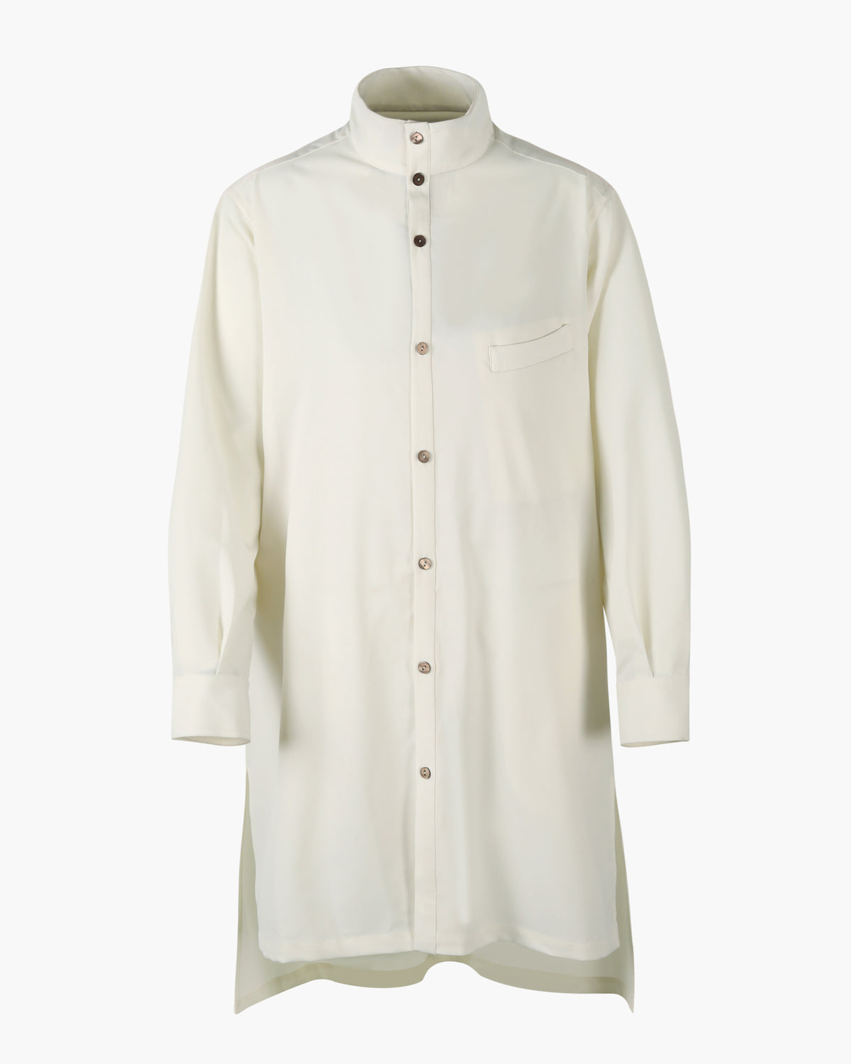 ROSEN Planck Tunic Shirt in Wool Twill