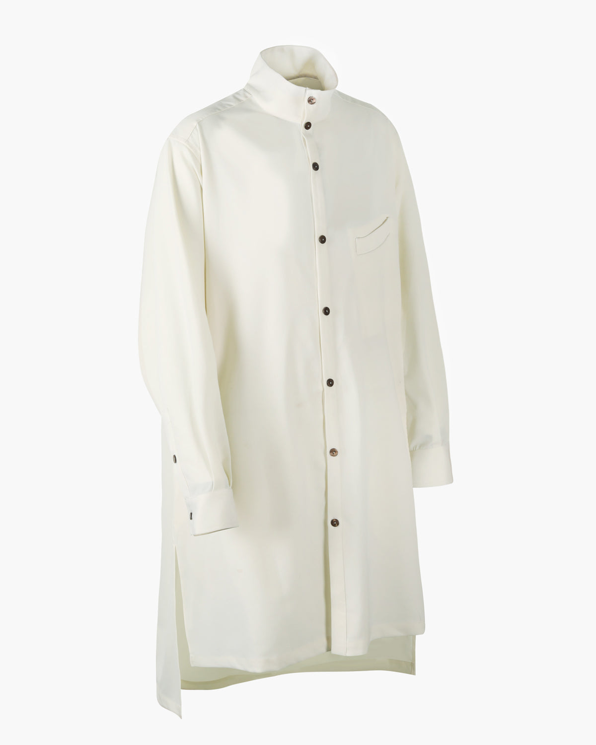 ROSEN Planck Tunic Shirt in Wool Twill