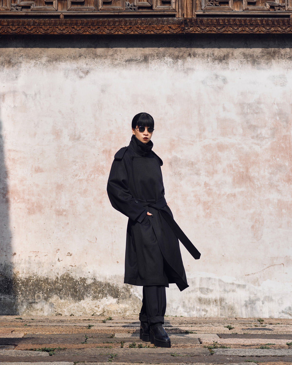 ROSEN Kayde Coat in Wool Twill