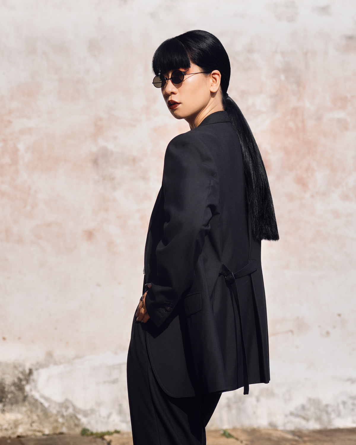 ROSEN Medici Suit Jacket in Wool Gabardine