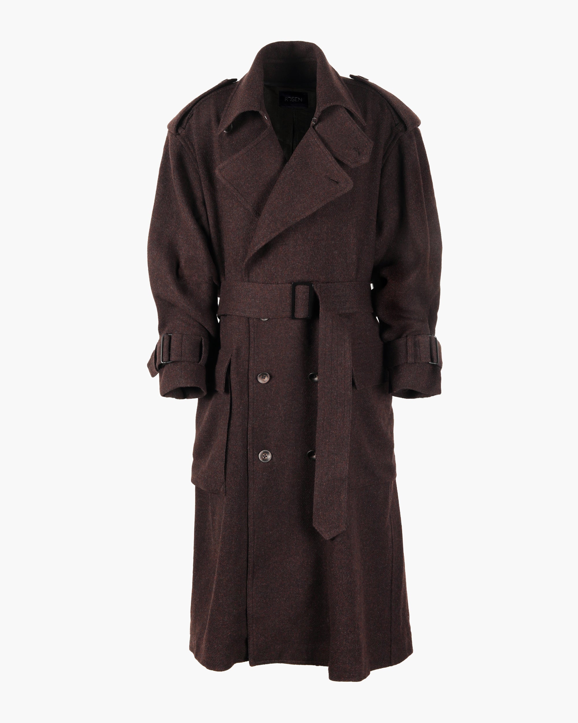ROSEN Mésa Double-Breasted Coat in Wool