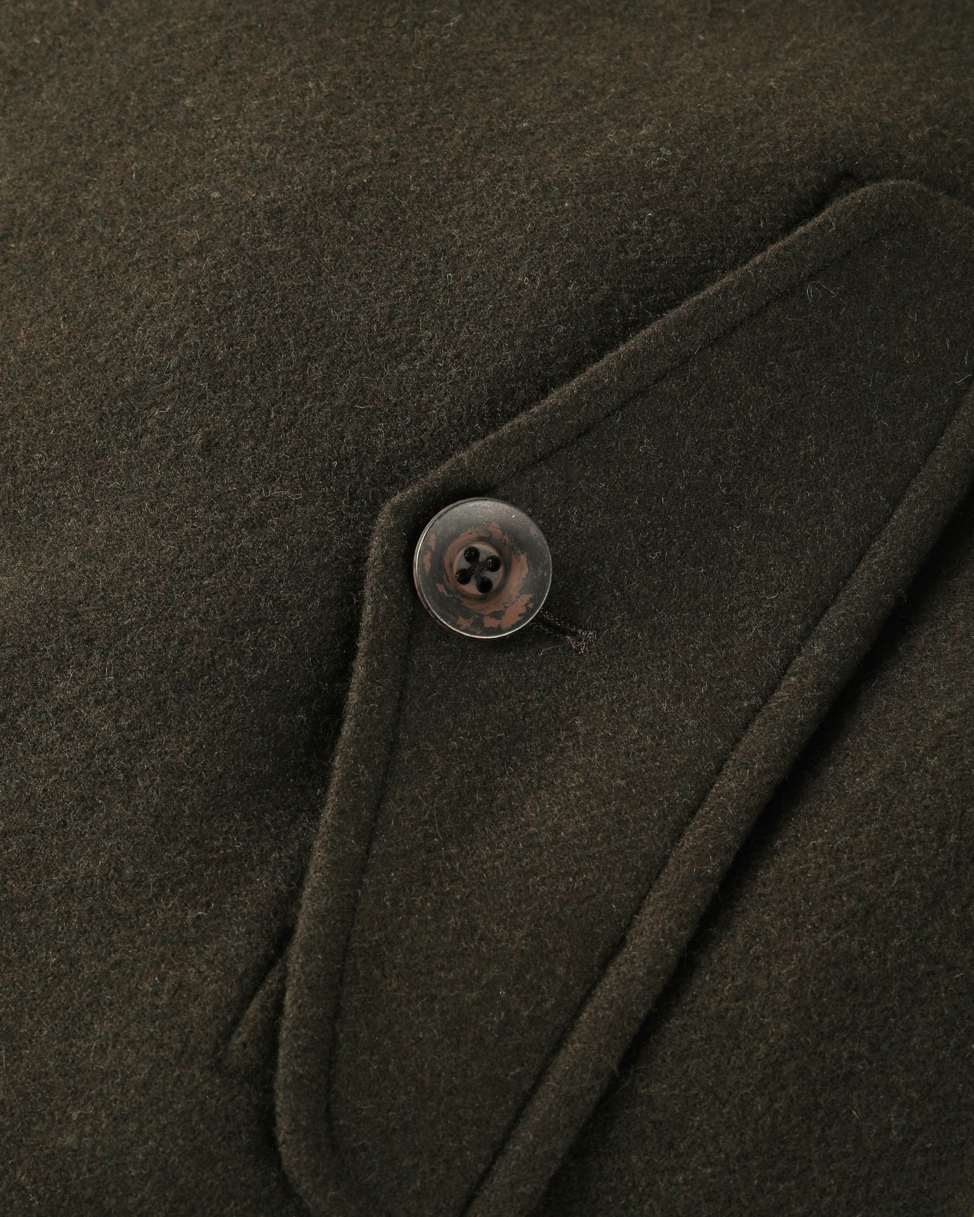 ROSEN Nara Trench Coat in Wool Melton
