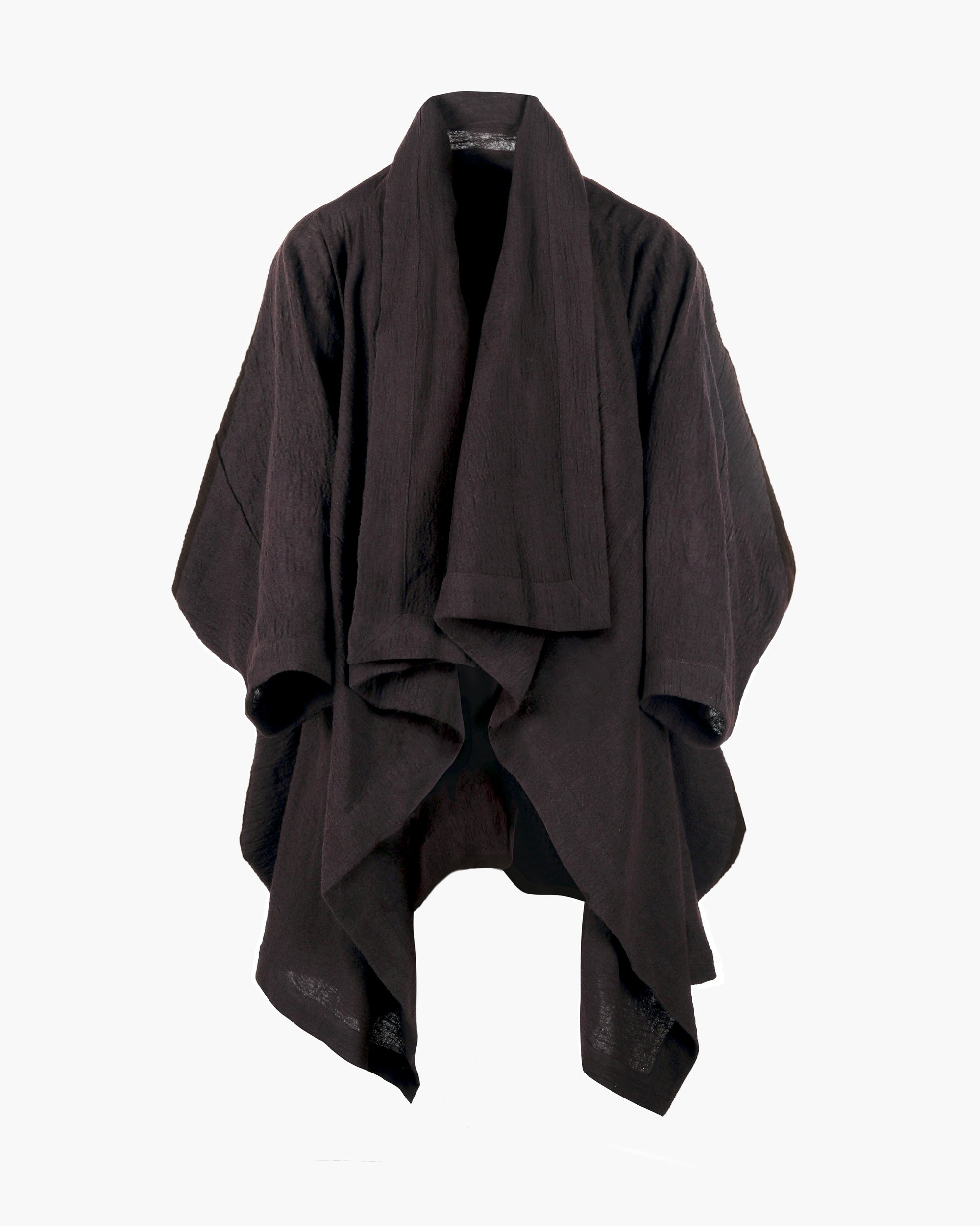 ROSEN O-Ren Coat in Wool-Cotton Gauze