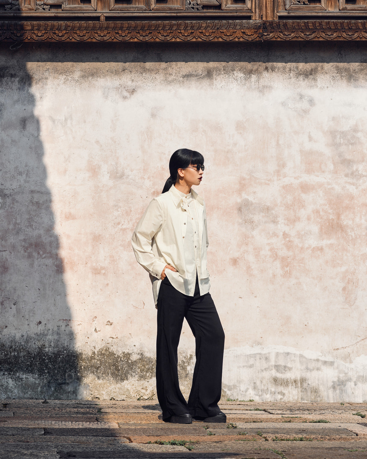 ROSEN Oliver Shirt in Cotton-Yak Wool