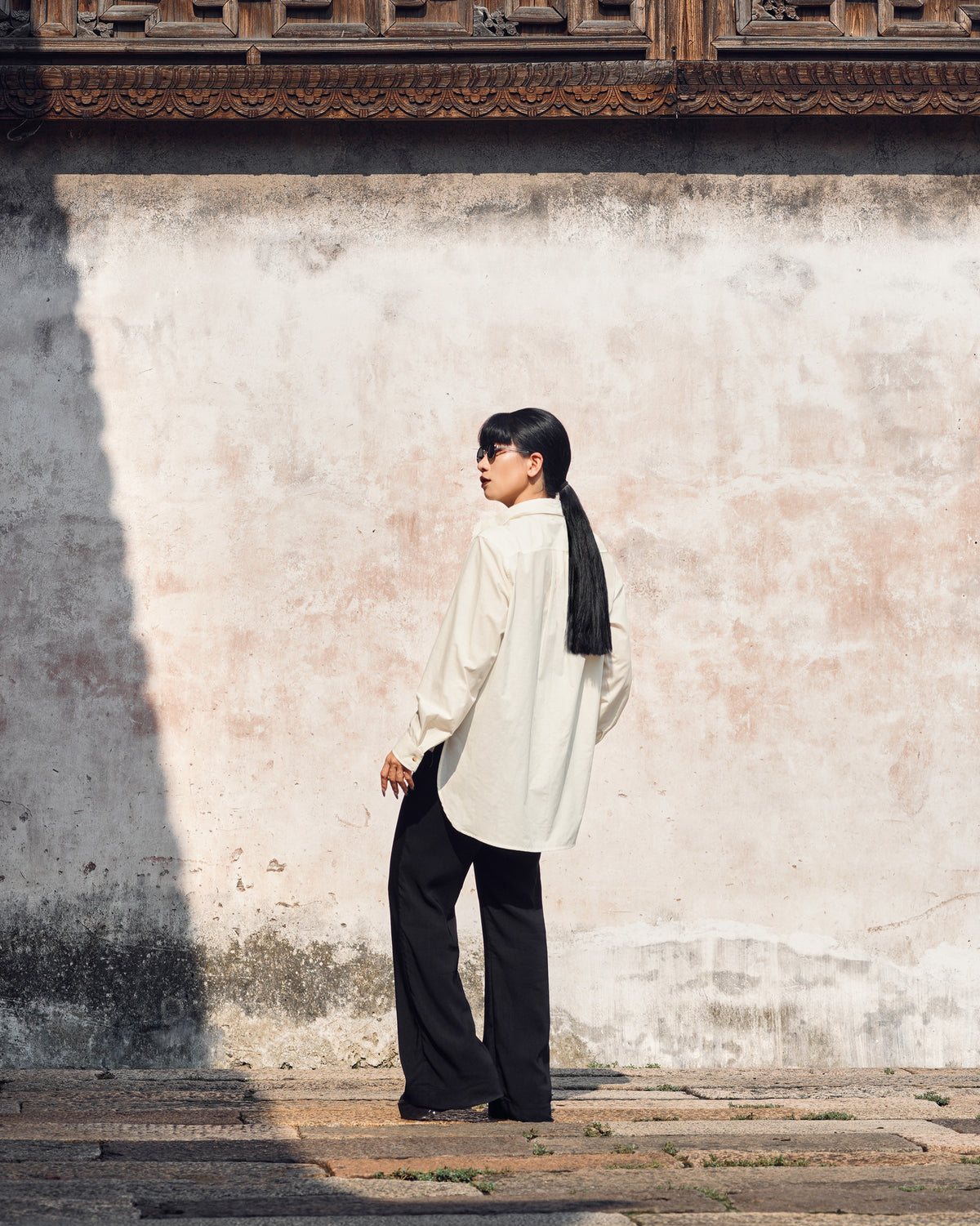 ROSEN Oliver Shirt in Cotton-Yak Wool