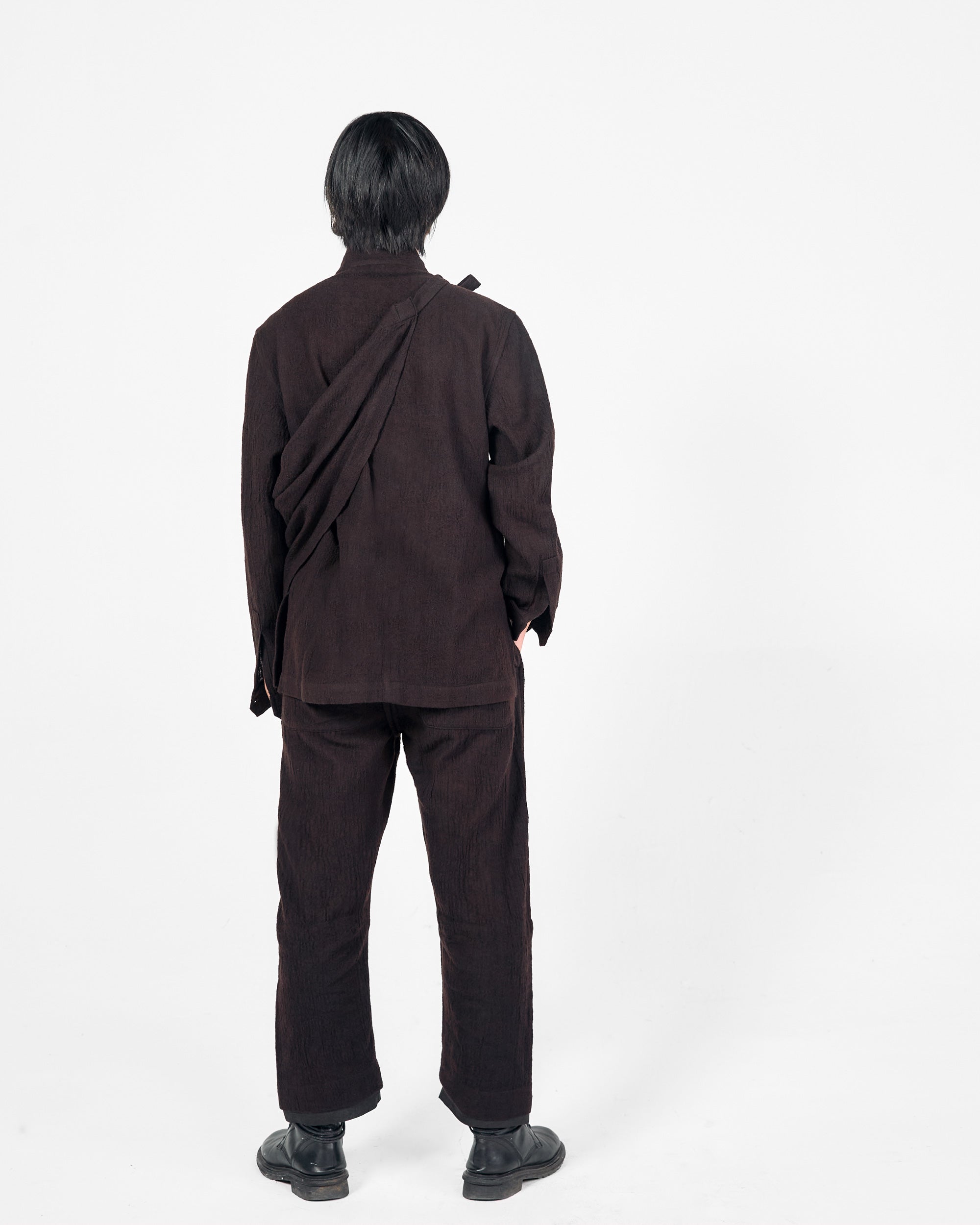 ROSEN Plato Shirt in Wool-Cotton Gauze