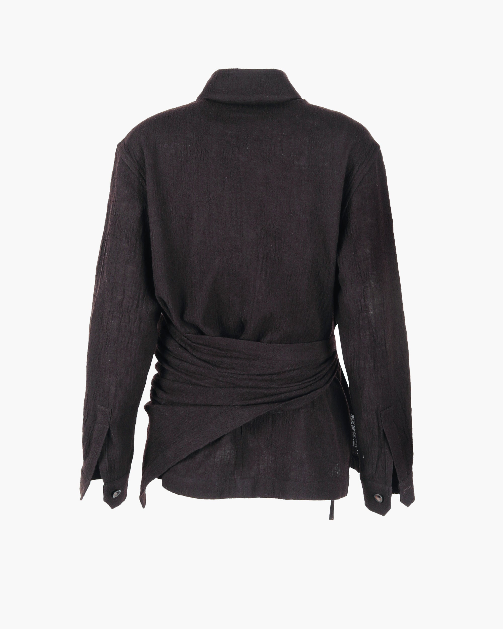 ROSEN Plato Shirt in Wool-Cotton Gauze