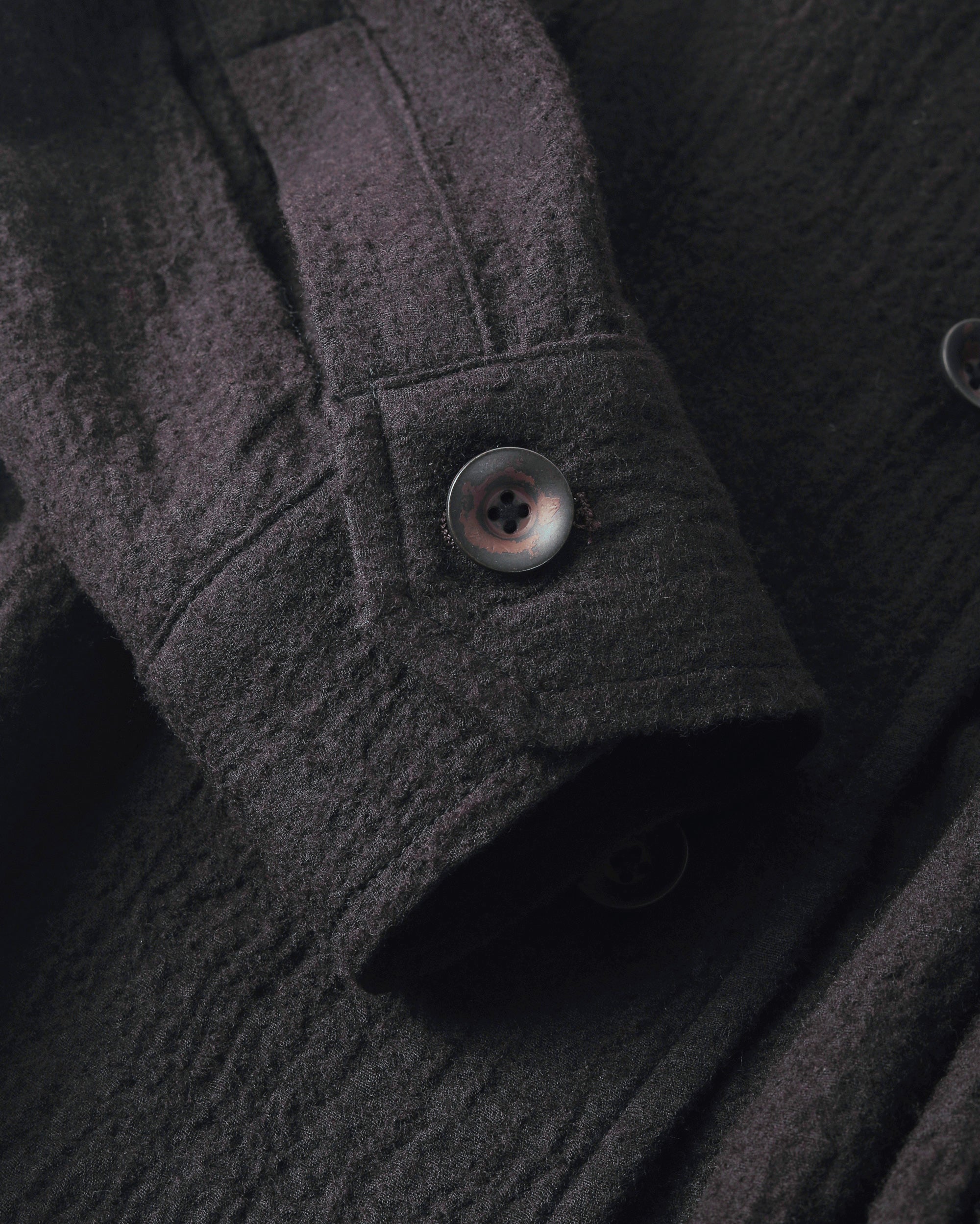 ROSEN Plato Shirt in Wool-Cotton Gauze