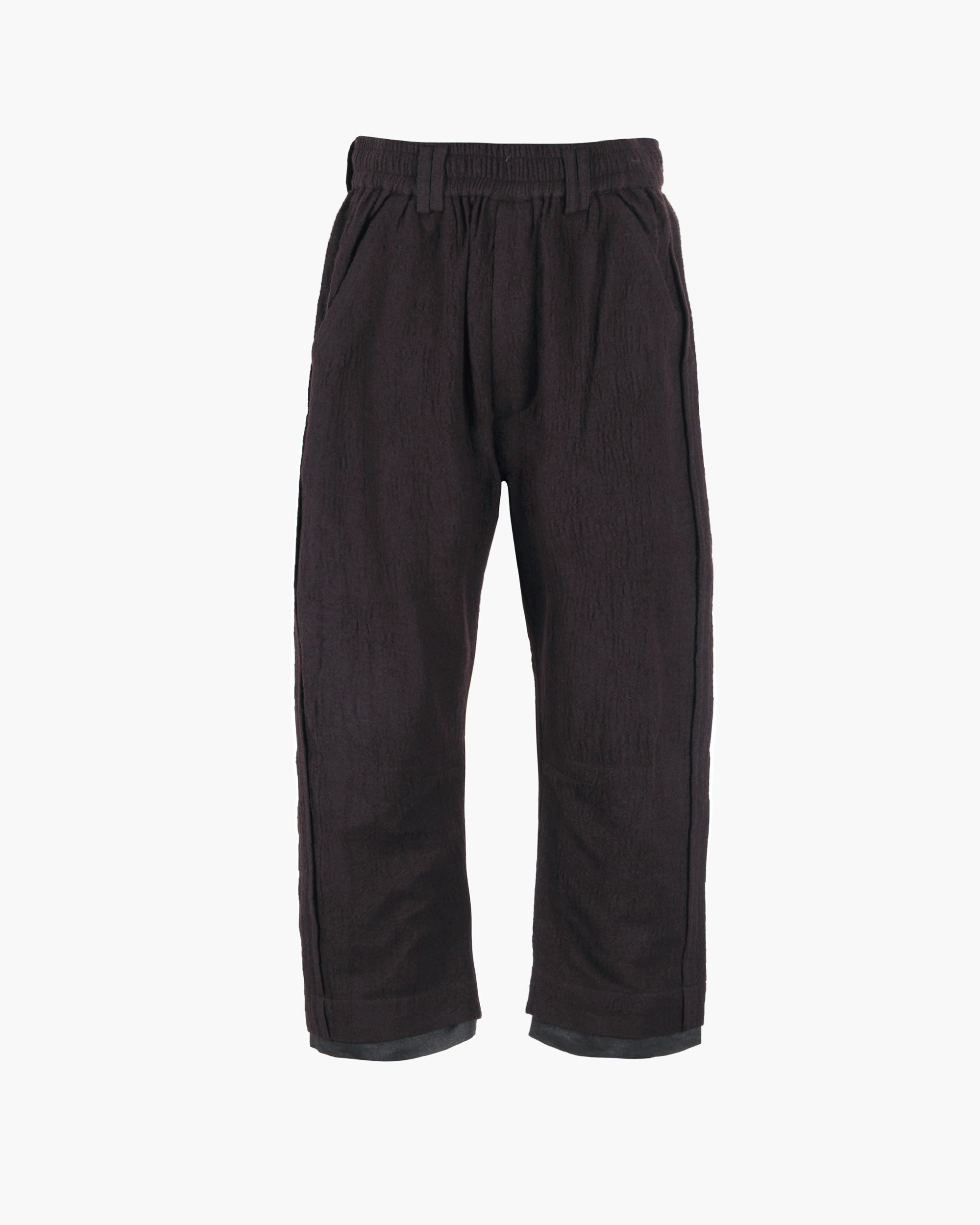 ROSEN Plato Trousers in Wool-Cotton Gauze