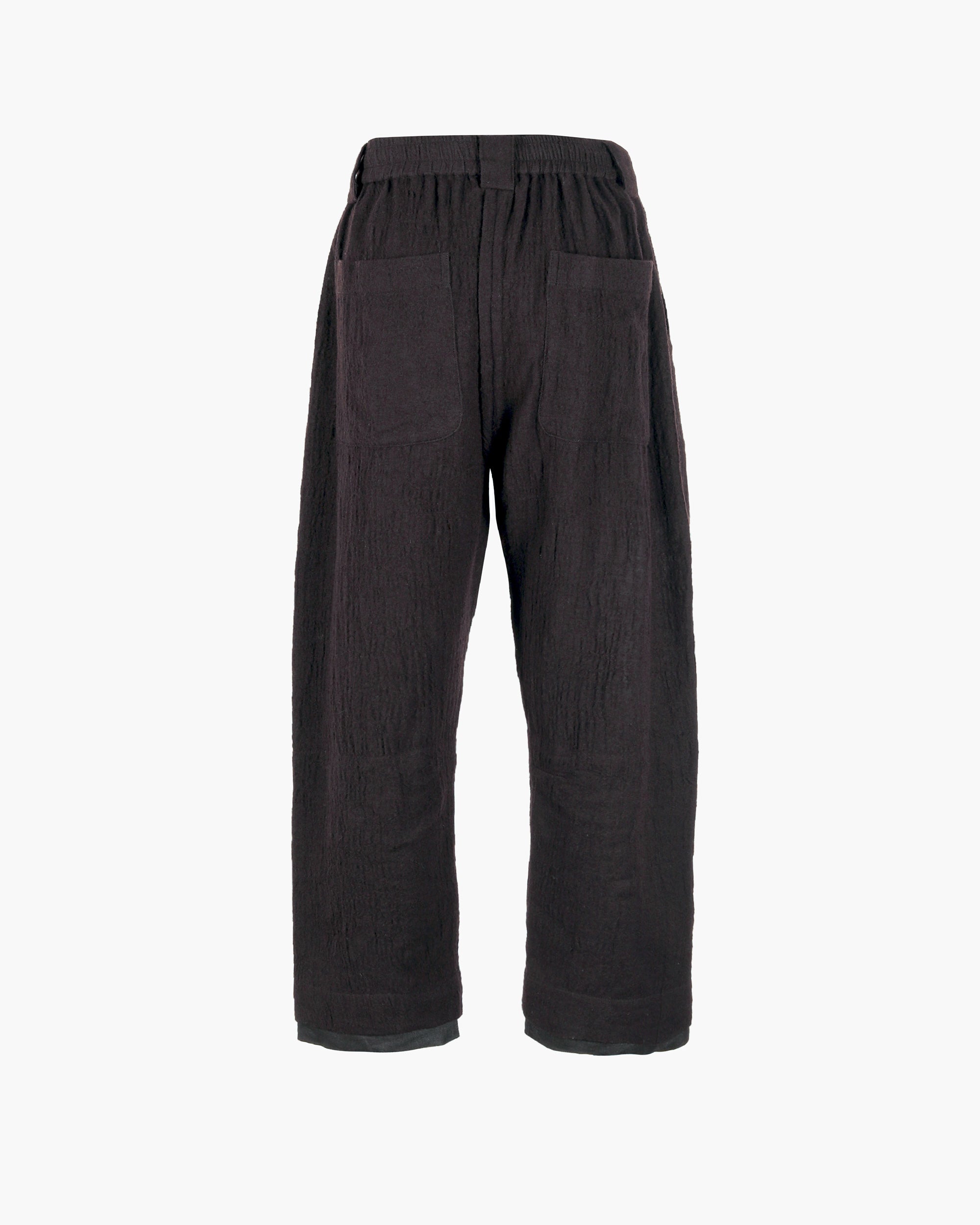 ROSEN Plato Trousers in Wool-Cotton Gauze