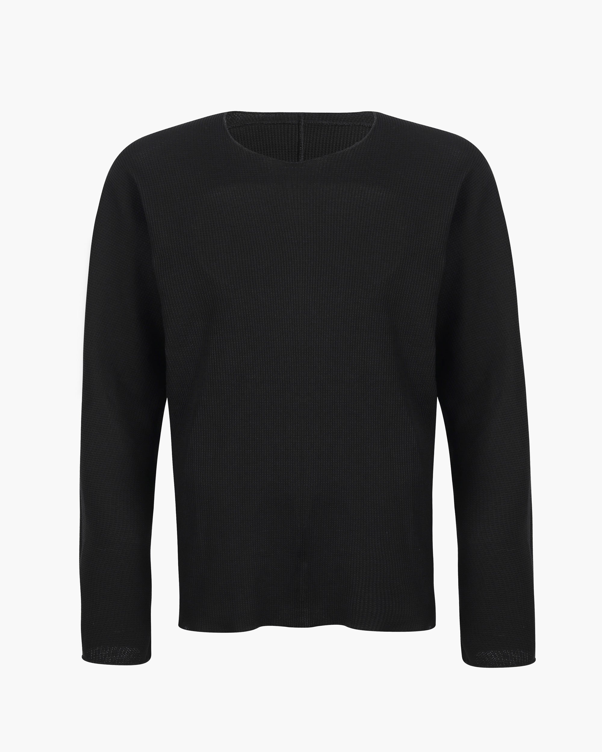 ROSEN-X Termina Waffle Knit Long Sleeve Tee | Tech Cotton