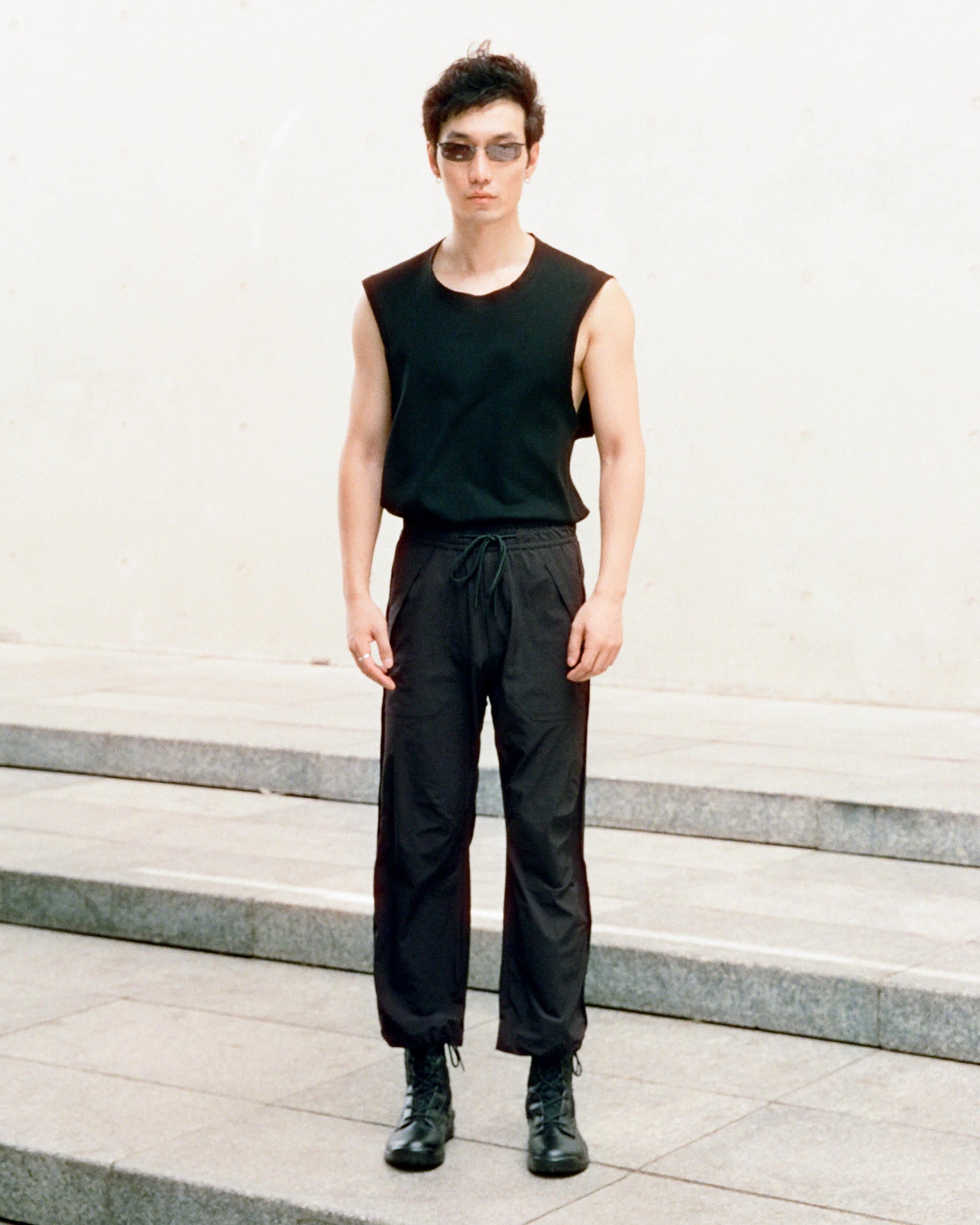 ROSEN-X Yama Drawcord Pants | Black – ROSEN | ROSEN-X