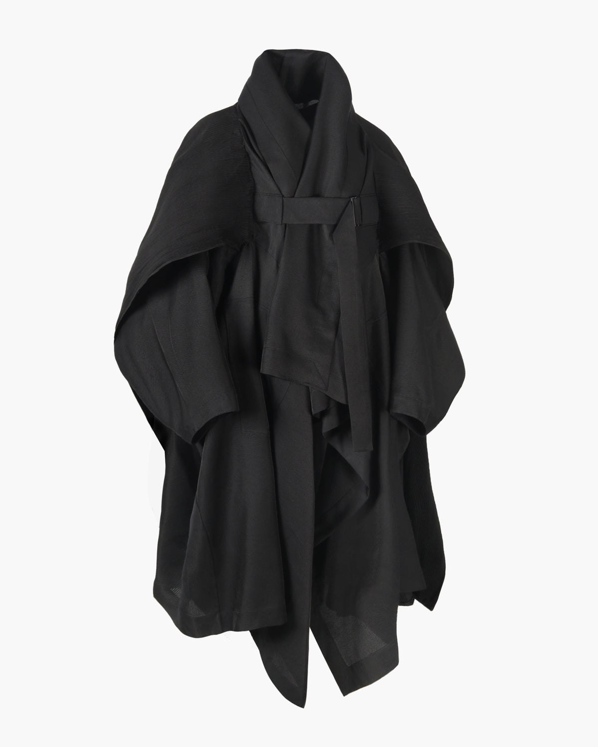 ROSEN Zhen Wrap Coat in Silk Wool