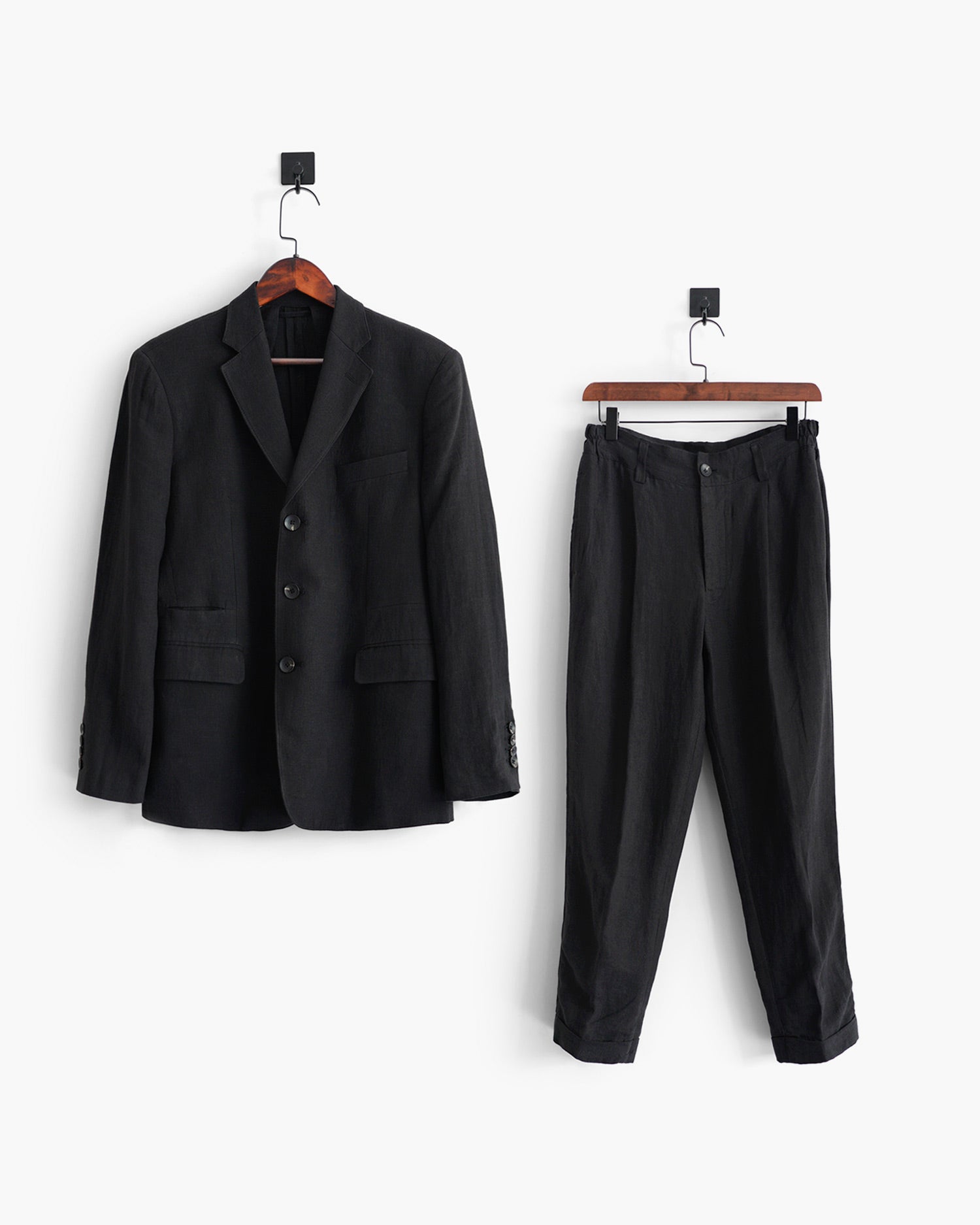 ROSEN-S Daily Suit - Black Linen
