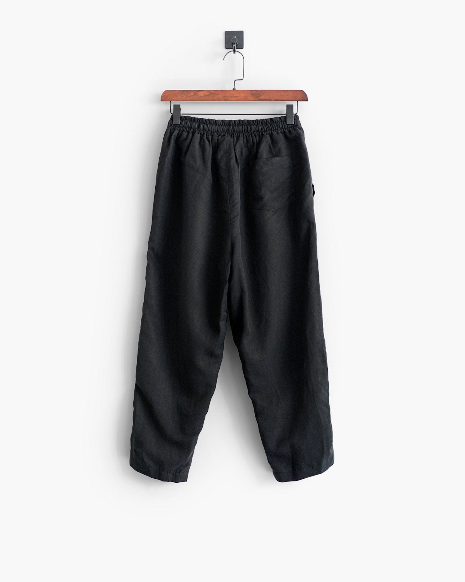 ROSEN-S Leisure Trousers - Black Silk Linen