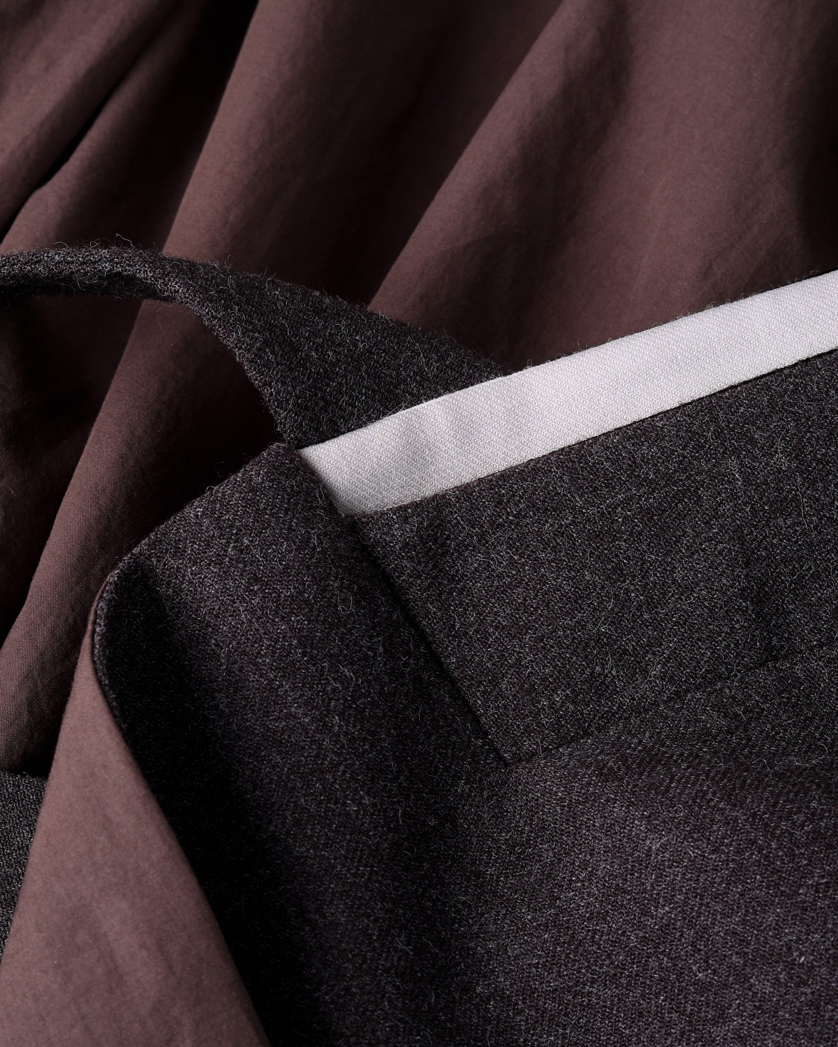 ROSEN Tsering Asymmetrical Suit in Wool Gauze