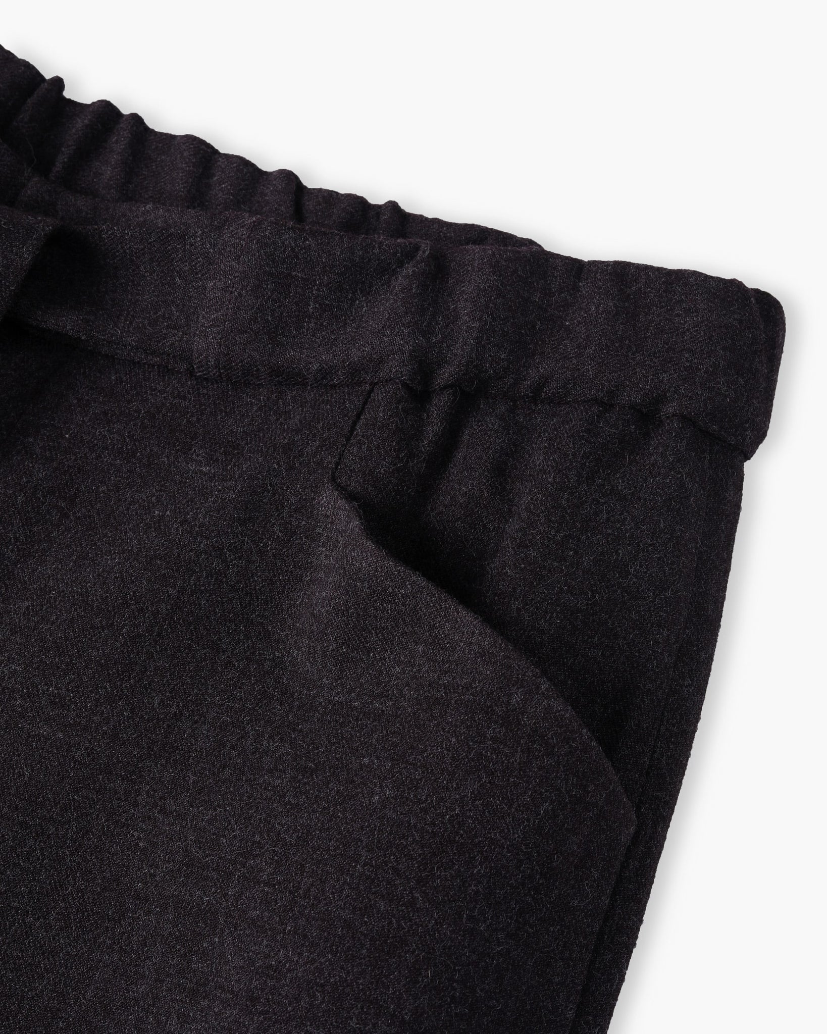 ROSEN Tsering Asymmetrical Suit Trousers in Wool Gauze