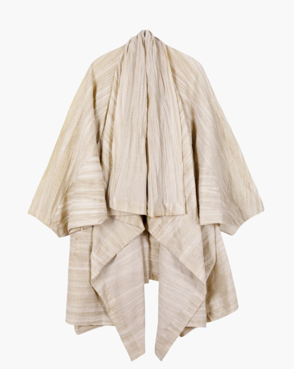 ROSEN O-Ren Coat in Pleated Cotton